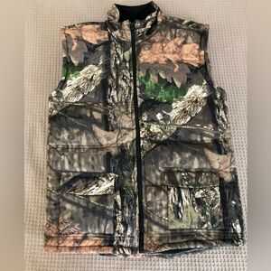 Men's Realtree Camo Quilted Vest - Green/Brown